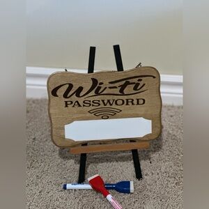 ⭐️ 3 for $15.00 ⭐️ New Wooden Wi-Fi Password Sign dry erase